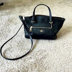 Black coach hand bag
